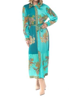 Tolani Andie Caribbean Dress In Green