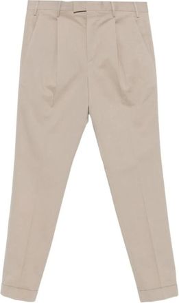 Pantaloni Torino Master Pantalon in Twill - Heren - Broeken - Beige - Maat: XL Katoen
