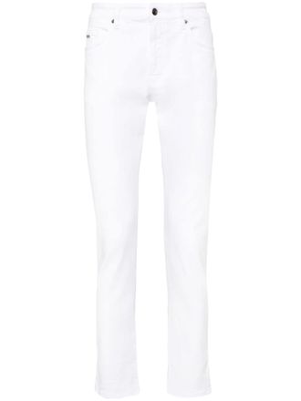 BOSS low-rise slim-fit jeans - White