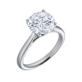 LuvMyJewelry Zoey 14K White Gold Round Cut Lab Grown Diamond Cathedral Engagement Ring - 2.5 Cts at Nordstrom, Size 6.5