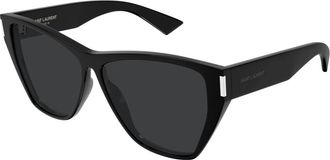 Saint Laurent SL 927 Zonnebril - Dames - Zonnebrillen - Zwart - 60 MM - Accessoires