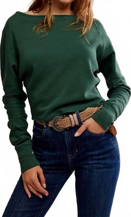 Free People Jess Long Sleeve Top In Seamoss