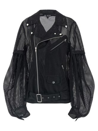 Comme Des Gar&ccedil;ons Black Polyester Biker Mens Jacket