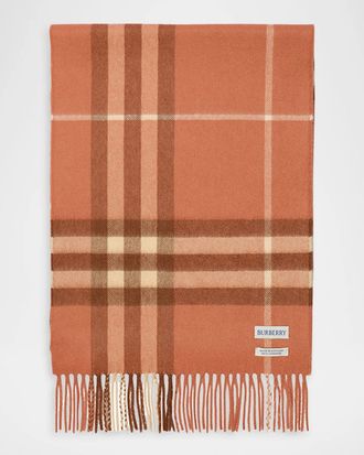 Burberry Check Cashmere Scarf