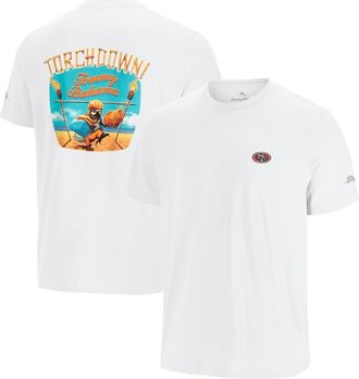 Tommy Bahama Mens Tommy Bahama White San Francisco 49ers Sport Torchdown Graphic T-Shirt at Nordstrom, Size Small