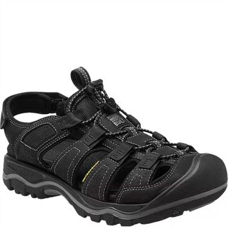 Keen Mens Rialto Sandals In Black/gargoyle