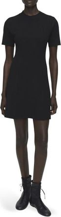 Mango Domino Seamed Minidress in Black at Nordstrom, Size 10