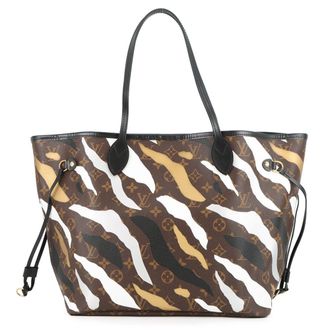 Louis Vuitton Beige Brown Monogram Monogram Pouch Shoulder Bag Tote Bag (Pre-Owned)