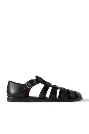 Loro Piana Maxime Walk Leather Sandals