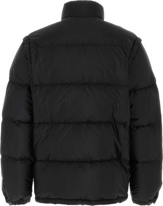Prada Mens Black Re-Nylon Down Jacket Nero Piumini