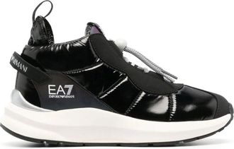 Emporio Armani Black Sporty Quilted Snow Boots