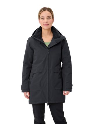 Vaude Parka VAUDE WOMENS SKOMER WINTER PARKA III, Damen, Gr. 34, schwarz (phantom blac), Obermaterial: 100% Polyester. Futter: 100% Polyester. Wattierung: 1