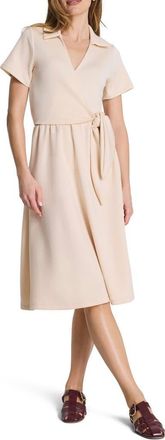 Spanx AirEssentials Midi Shirtdress in Toasted Coconut at Nordstrom, Size X-Small