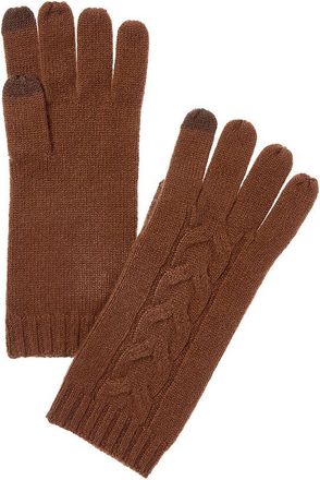 Bruno Magli Center Cable Cashmere Gloves