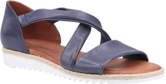 Hush Puppies Gemma Leather Sandals Womens - Navy - Size UK 3