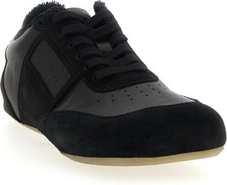 Maison Margiela Mens Black Calfskin Athletic Sneakers