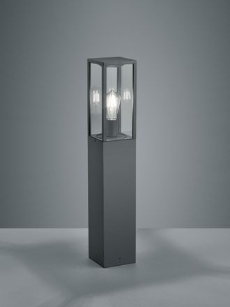 Trio Poste Alto De Exterior Garonne Antracita H80 Cm Lighting