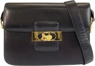Celine Pre-owned Cross Body Bags, female, Black, Size: ONE SIZE Pre-owned Vintage Shoulder Bag
