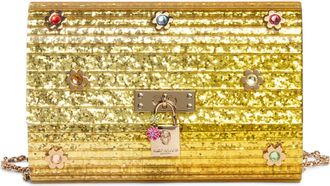 Kurt Geiger Brixton Lock Party Clutch in Gold at Nordstrom Rack