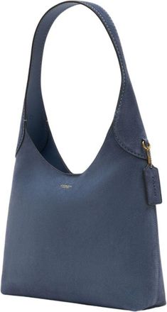 Coach Womens Brooklyn Shoulder Bag Blue Calfskin