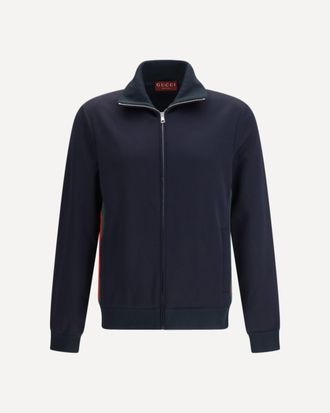 Gucci Technical jersey zip-up Jacket Male M