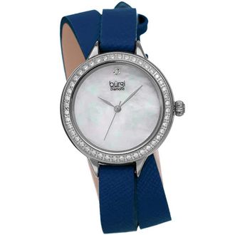 B&uuml;rgi Diamond White Mother of Pearl Dial Ladies Watch BUR224BU