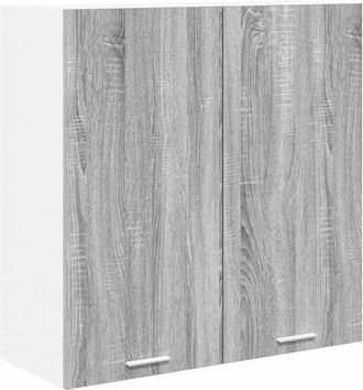vidaXL Hanging Cabinet with Storage Riga Grey Sonoma 80 x 31 x 80 cm vidaXL