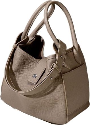 Generic Compatible For Leather Handbag Single Shoulder Bag Ladys Crossbody(Khaki)
