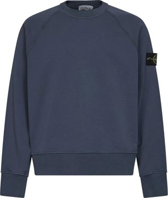 Stone Island Ghost Crew Sweatshirt - Heren - Sweatshirts - Blauw - S - Katoen - Hoodies & sweatvesten