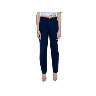 Street One Blauwe Sigarettenbroek - Dames - Straight fit broeken - Blauw - XS - Broeken