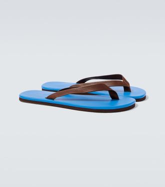 Auralee Leather thong sandals