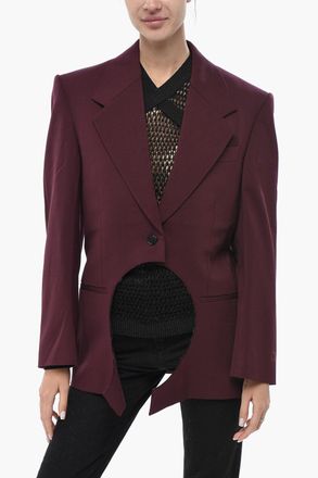 Off-white Blazer Foderato METEOR con Cut-out Off-White