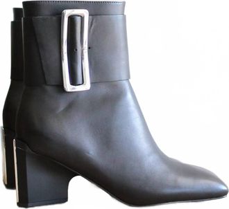 4CCCCees Womens Mirror Slen Leather Boots In Black