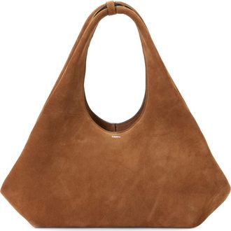 Coperni Folded Suede Tote in Brown Dark at Nordstrom
