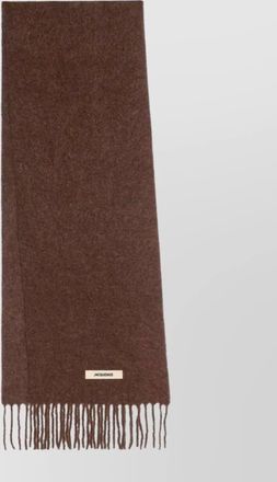 Jacquemus fringed wool-blend scarf