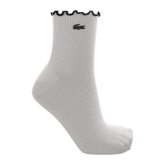 Lacoste 2-Pack Frilled Socks - Dames - Sokken - Wit - XS - Katoen - Ondergoed