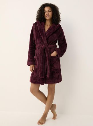 UGG Womens Aarti plush hooded robe