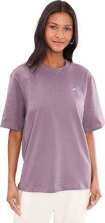 adidas by Stella McCartney By Stella Mccartney Loose T-shirt Womens Workout Legacy Purple : 2XS