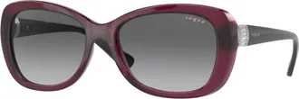 Vogue Eyewear Womens Vo 2943-Sb Sunglasses In Burgundy Red (Grey Lens)