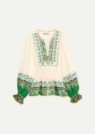 Alemais Bridgette Floral Peasant Blouse