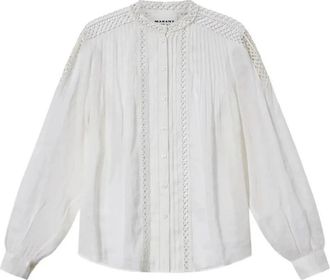Isabel Marant Polda Top - Dames - Overhemden - Wit - S - Overhemden