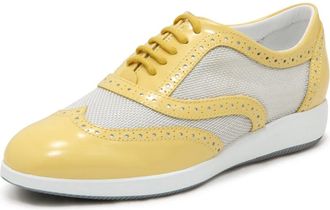 Hogan Sneakers, female, Yellow, 3 1/2 UK, H209 Dress XL Francesina Bucature