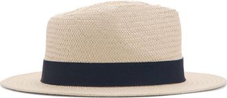 Mango Straw Fedora in Ecru at Nordstrom