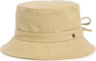 Vince Adjustable Tie Cotton Canvas Bucket Hat in Maiz at Nordstrom, Size Large
