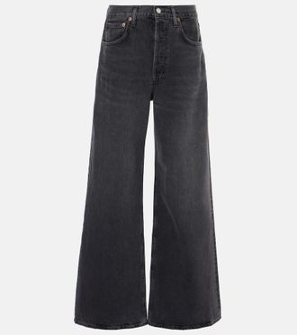 A Gold E Dame high-rise wide-leg jeans