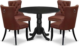 East West Furniture 5 Piece Dining Table Set