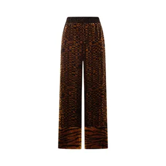 Pierre-Louis Mascia Wide Trousers, female, Brown, Size: XS Kanada Palazzo Trousers