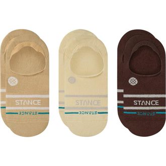 Stance 3-Pack Core No Show Socks in Cream at Nordstrom Rack, Size Medium
