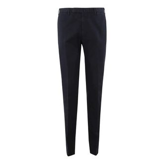 Incotex Broeken, Heren, Blauw, 2Xl, Katoen, Slim Fit Katoenen Gabardine Broek