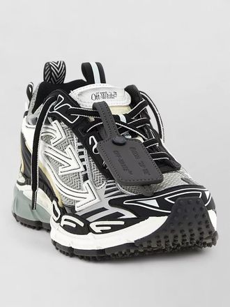 Off-white leather low-top sneakers